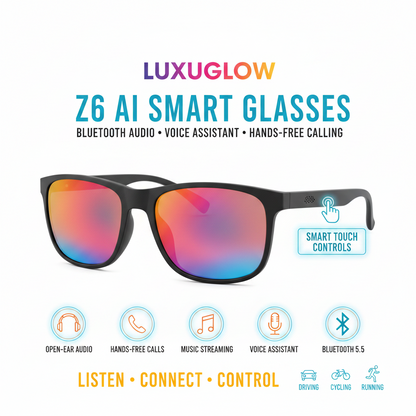 Smart Bluetooth Sunglasses – Audio, UV Protection & Driving