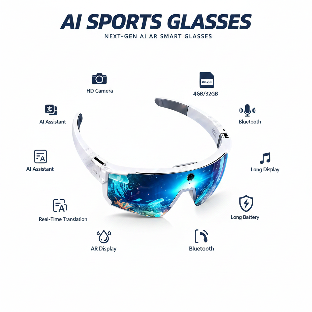 2026 AI AR Smart Glasses – ChatGPT, 4K Display & Camera