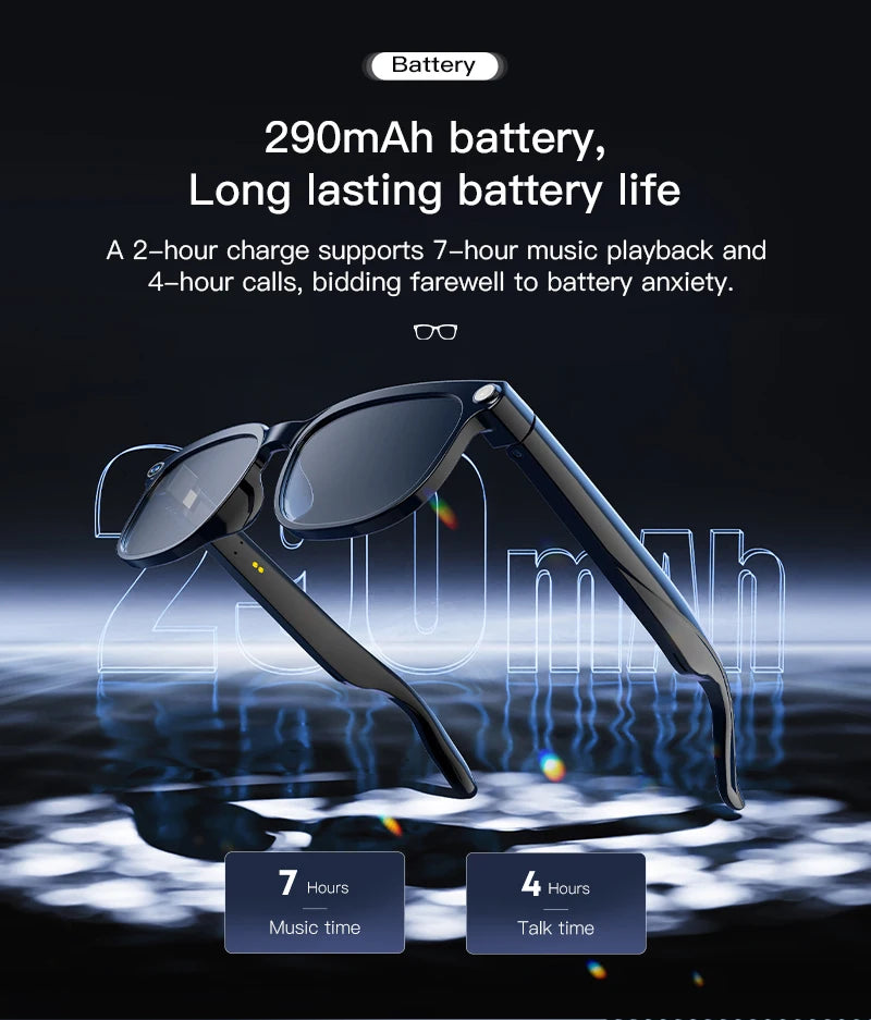 2026 New Men AI Smart Glasses Color-Changing Translation Glasses 800W Camera ChatGPT Call Music Photo Video Recording Sunglasses