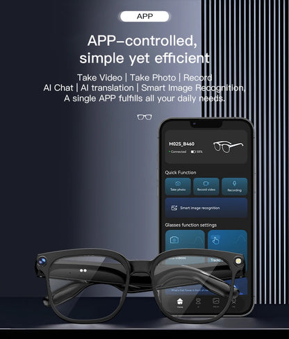 2026 New Men AI Smart Glasses Color-Changing Translation Glasses 800W Camera ChatGPT Call Music Photo Video Recording Sunglasses