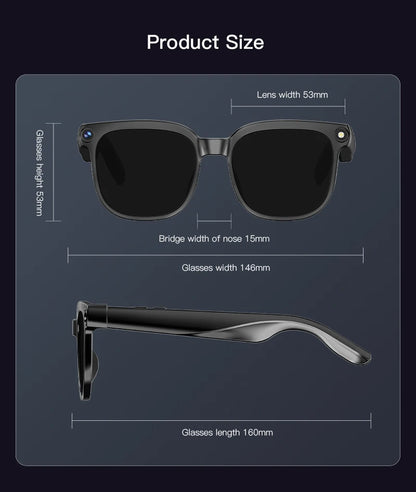 2026 New Men AI Smart Glasses Color-Changing Translation Glasses 800W Camera ChatGPT Call Music Photo Video Recording Sunglasses