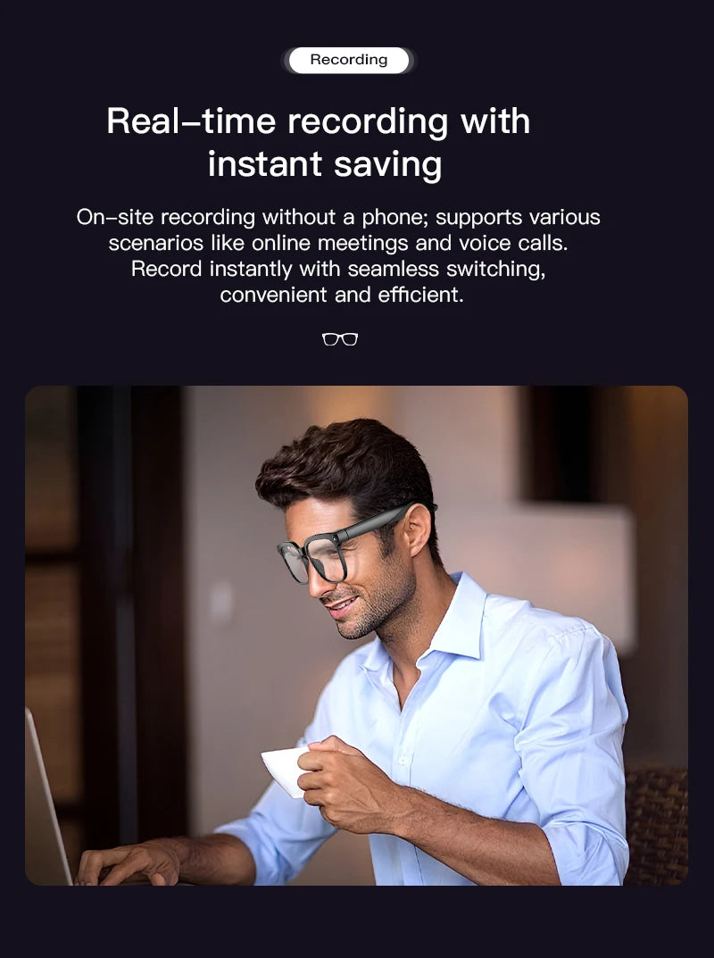 2026 New Men AI Smart Glasses Color-Changing Translation Glasses 800W Camera ChatGPT Call Music Photo Video Recording Sunglasses