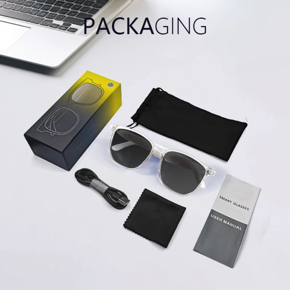 GS03 Pro Smart Glasses – AI Recognition, Camera & Translation