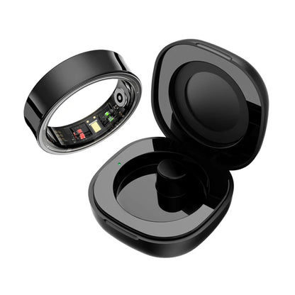 R09 Smart Ring – Charging Case, Heart Rate & 5ATM Waterproof
