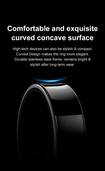R09 Smart Ring – Charging Case, Heart Rate & 5ATM Waterproof
