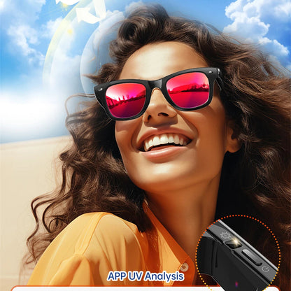 LIGE AI Smart Glasses – 100+ Language Translator & BT 5.3