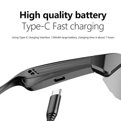Smart Bluetooth 5.3 Sport Glasses – Music, Calls & UV