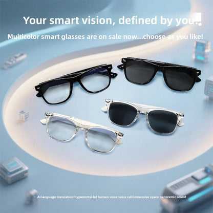 Smart Glasses AI translation 100+ Languages Make Receive Calls Music Calling Noise Reduction Light Glasses Men Women