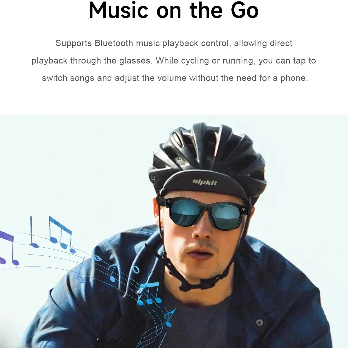 Smart Glasses for Men And Women with 2MP Camera 290 mAh Battery WiFi Connection AI Translation Video & Photo Smart Sunglasses