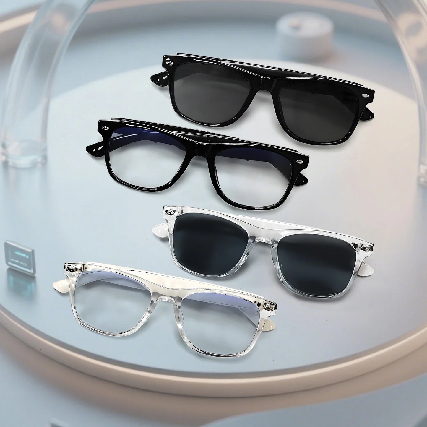 Smart Glasses AI translation 100+ Languages Make Receive Calls Music Calling Noise Reduction Light Glasses Men Women