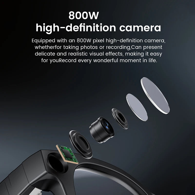 YAOCX E02C AI Smart Glasses – 32GB, 8MP & Translation