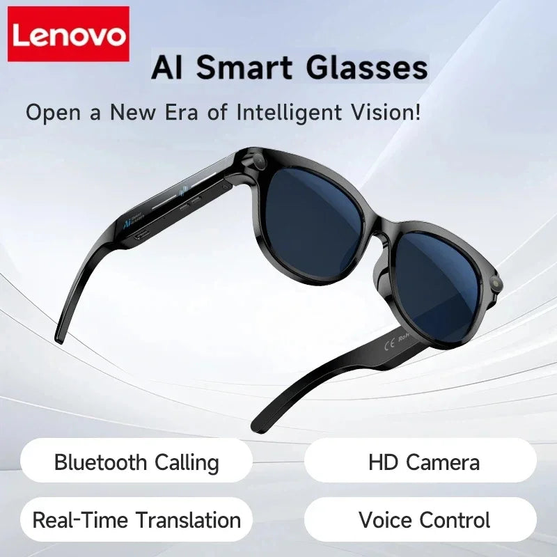 Lenovo AI Smart Glasses – Camera, LED & AI Translation