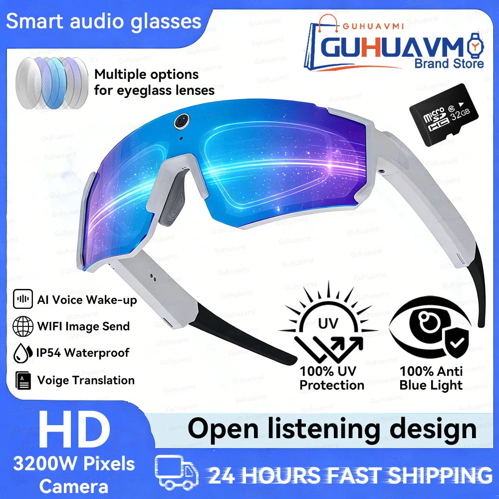 2026 AI AR Smart Glasses – ChatGPT, 4K Display & Camera