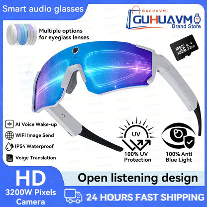 2026 AI AR Smart Glasses – ChatGPT, 4K Display & Camera