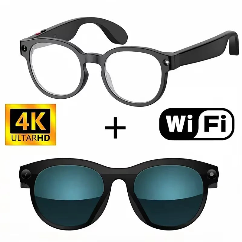 Xiaomi for Men Women Ai Smart Glasses 8MP 4k HD Camera Glasses AI Wake-up Bluetooth Music Audio Sunglass Language Translation