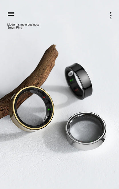 R09 Smart Ring – Charging Case, Heart Rate & 5ATM Waterproof