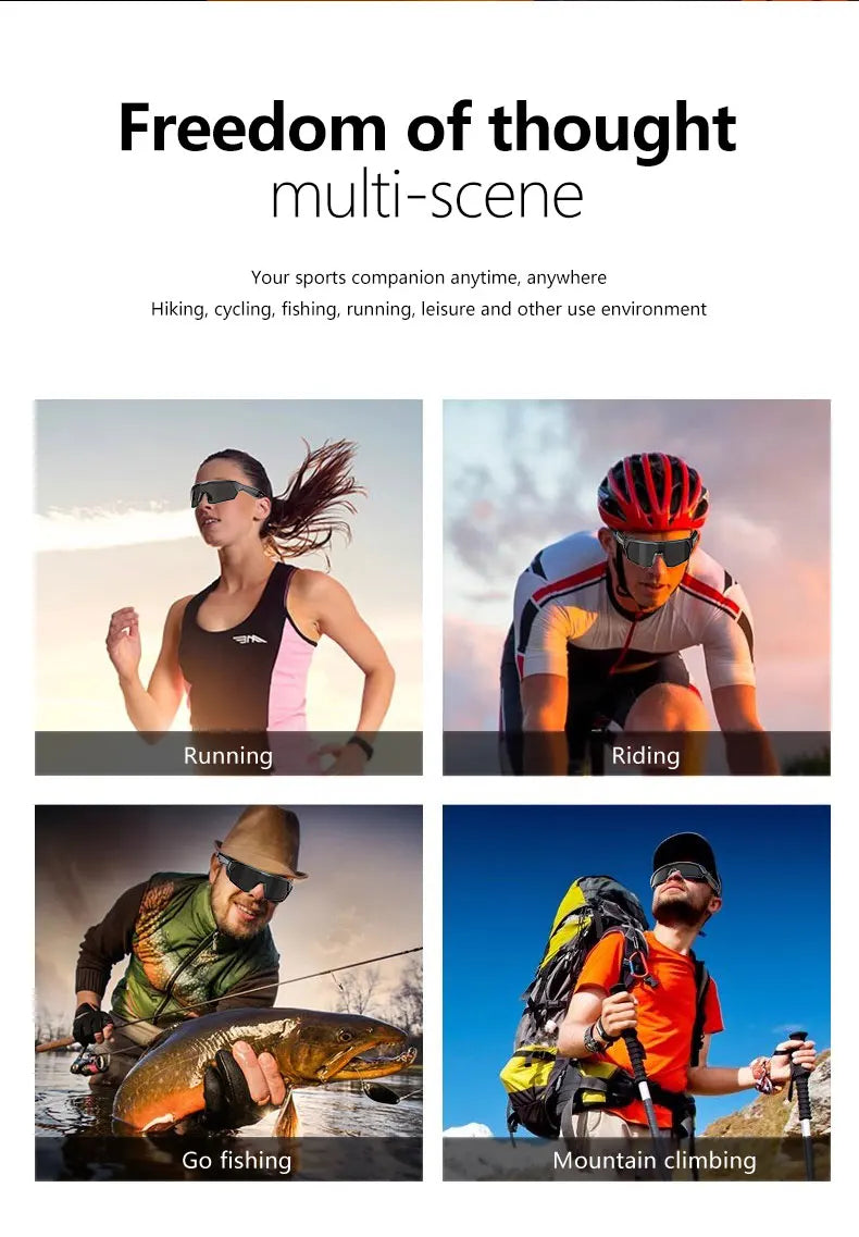 Smart Bluetooth 5.3 Glasses – Music, Calls & UV Protection
