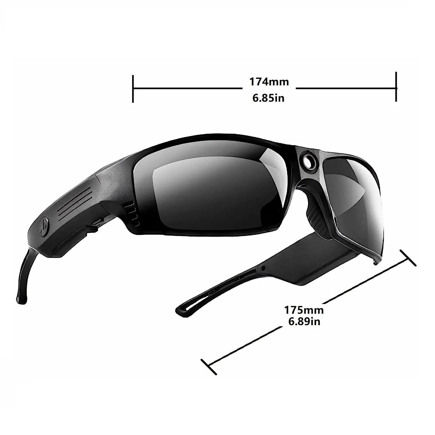 Smart Music Glasses – 1080P Camera, BT & AI Translation