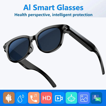 2026 AI Smart Glasses AI Translation Sunglasses Bluetooth Calling Music Player Camera Control Vedio Recording Glasses Men Women