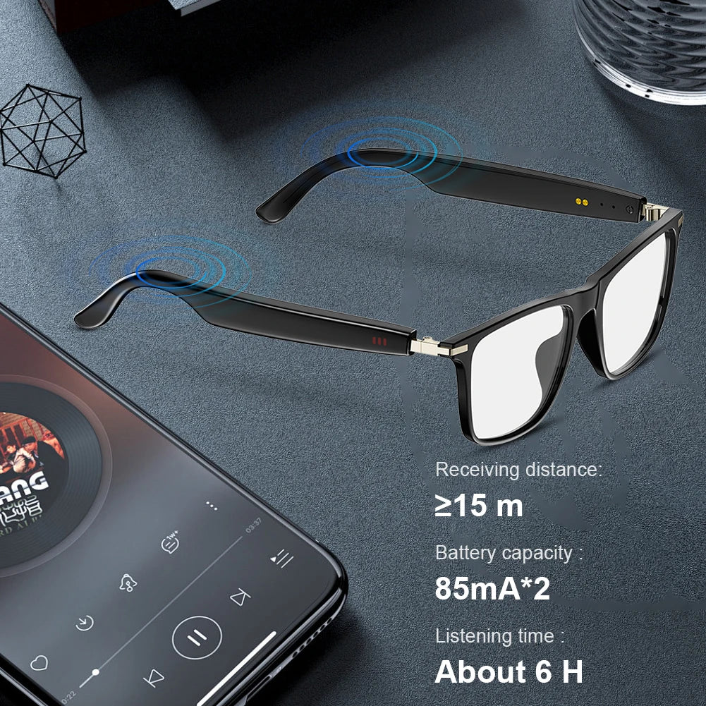 ALLOET M01 AI Smart Glasses – Bluetooth & Open-Ear Audio