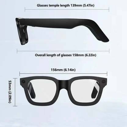 YAOCX E02C AI Smart Glasses – 32GB, 8MP & Translation