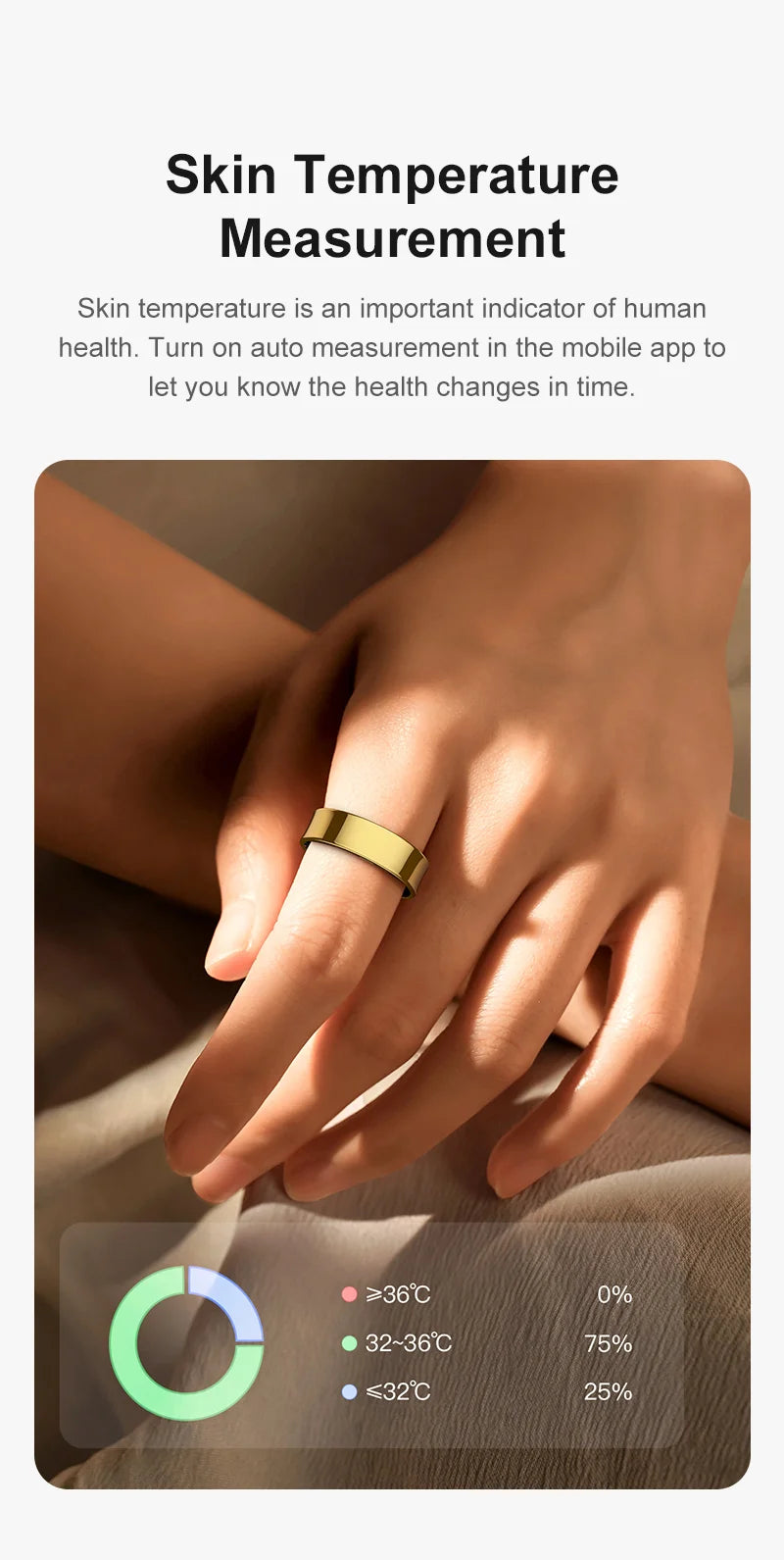R09 Smart Ring – Charging Case, Heart Rate & 5ATM Waterproof