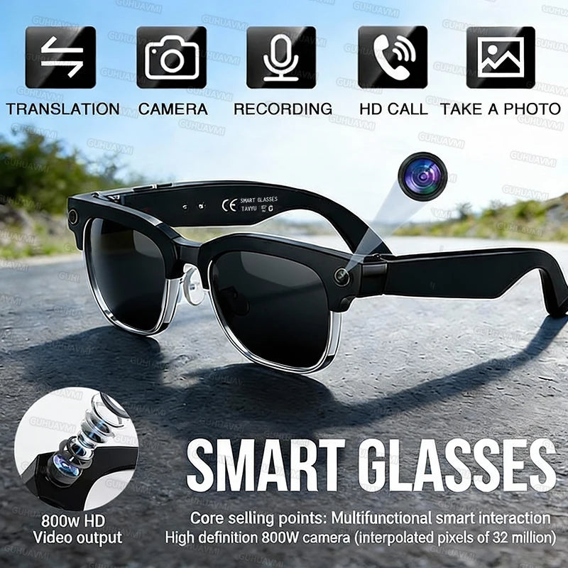2026 AI Smart Glasses – 120+ Languages & 800W Camera