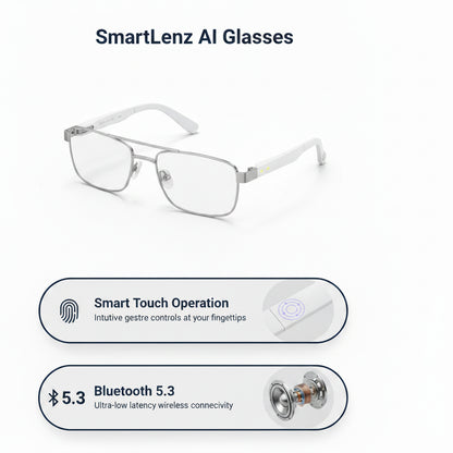 GS03 Pro Smart Glasses – AI Recognition, Camera & Translation