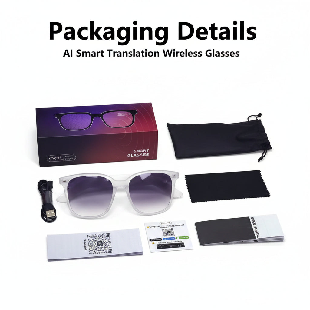 GY500 Smart Glasses – Wireless Translation & Voice Control