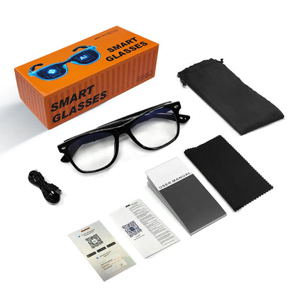 Smart Glasses AI translation 100+ Languages Make Receive Calls Music Calling Noise Reduction Light Glasses Men Women