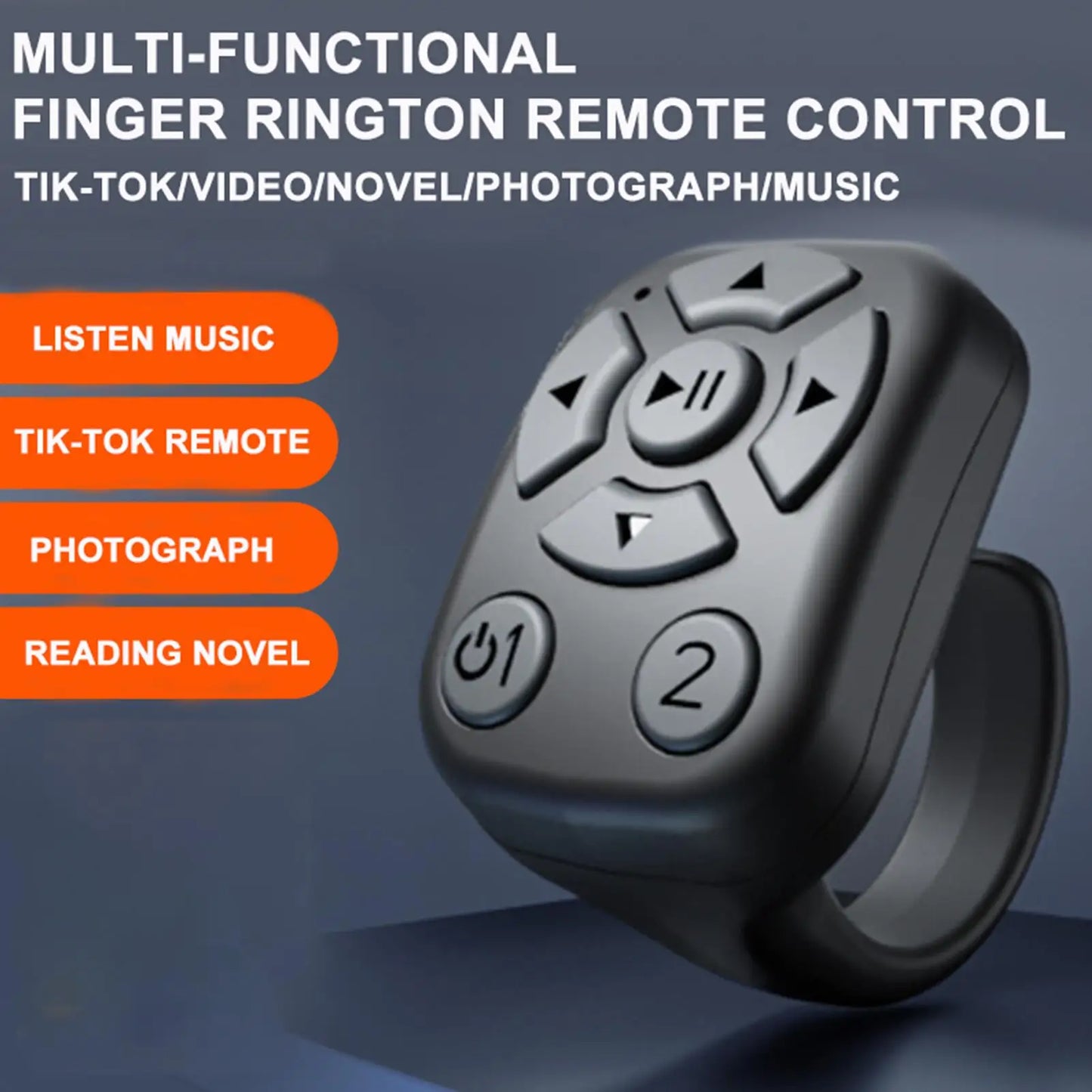 Camera Remote Smart Ring – Page Turner, Shutter & E-Reader