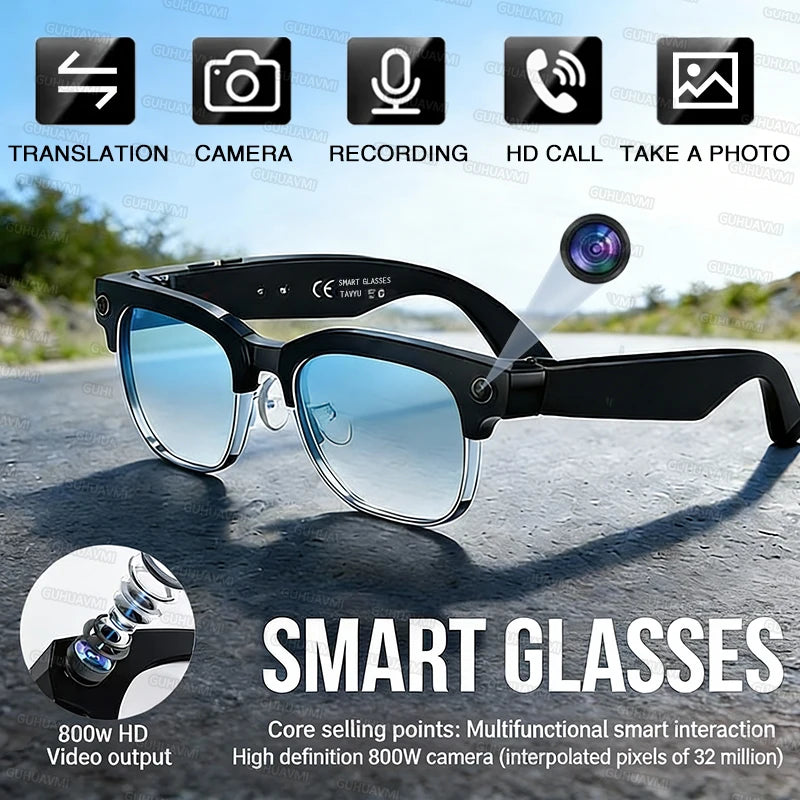 2026 AI Smart Glasses – 120+ Languages & 800W Camera