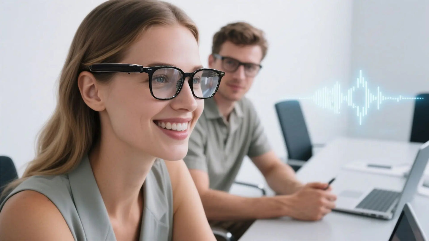 Smart Glasses AI translation 100+ Languages Make Receive Calls Music Calling Noise Reduction Light Glasses Men Women