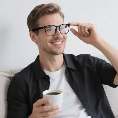 Smart Glasses AI translation 100+ Languages Make Receive Calls Music Calling Noise Reduction Light Glasses Men Women