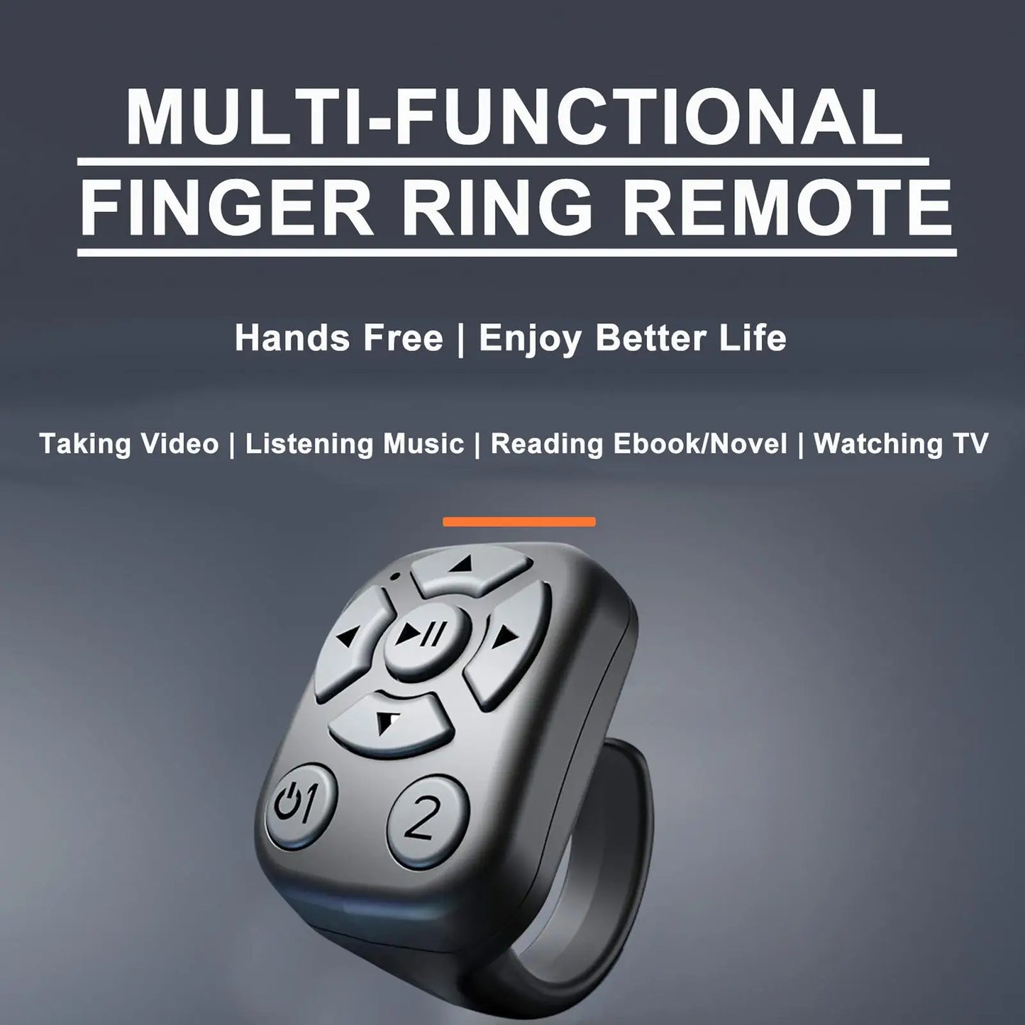 Camera Remote Smart Ring – Page Turner, Shutter & E-Reader