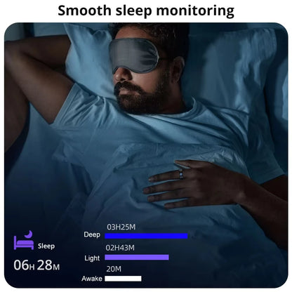 Smart Ring – Heart Rate, BP, Blood Oxygen & 45-Day Standby