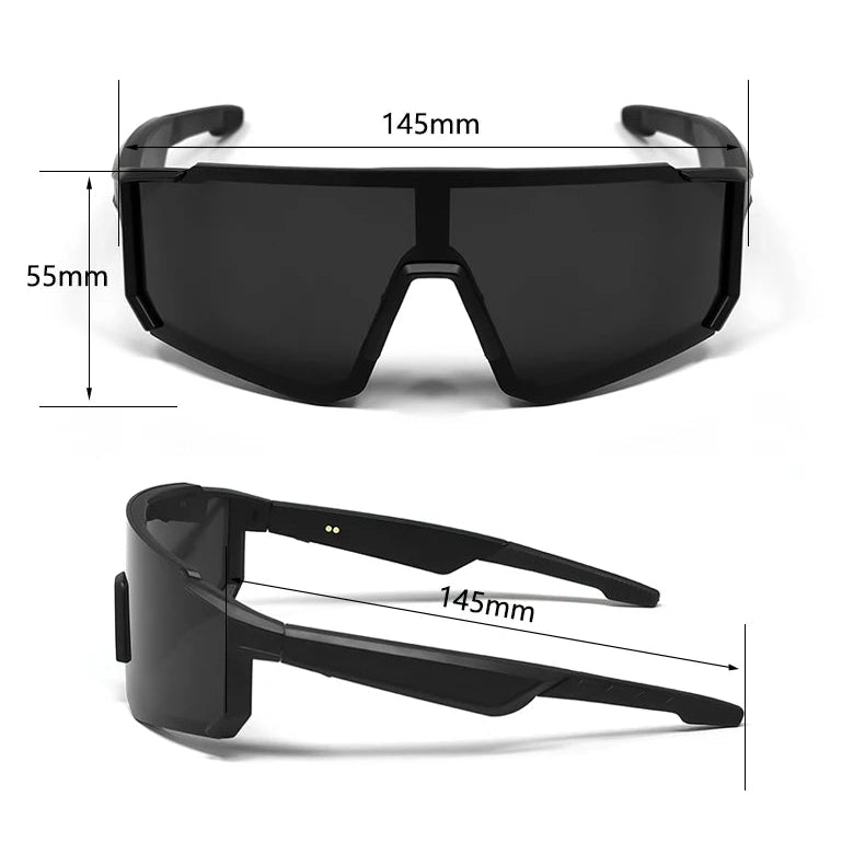 Smart Cycling Glasses – Bluetooth UV400 & AI Voice Camera
