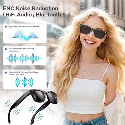 2026New AI Smart Glasses 120+Language Translation 800W Pixel Camera Video Music Player Call Business 8K Color Change Glasses Men