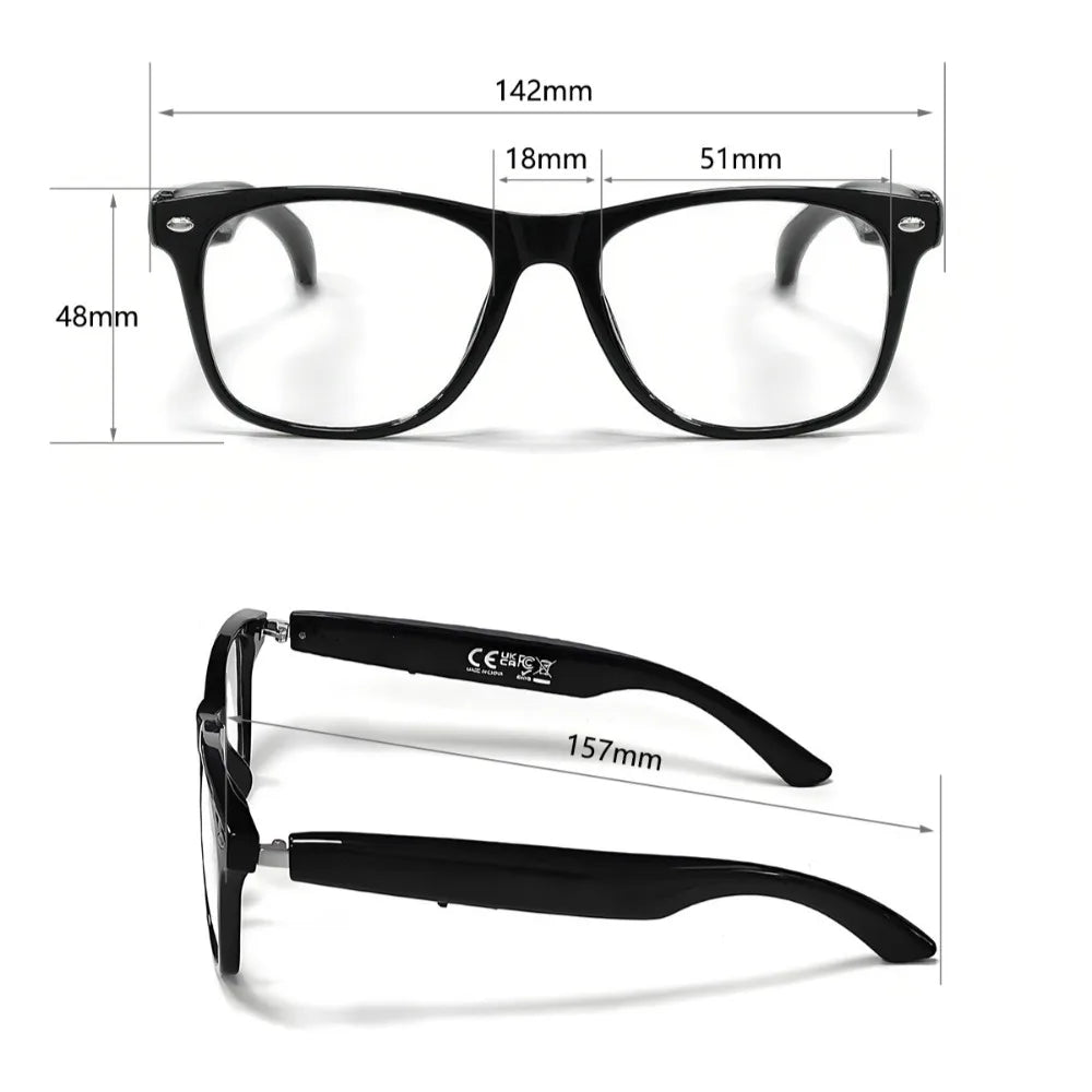 Smart Glasses AI translation 100+ Languages Make Receive Calls Music Calling Noise Reduction Light Glasses Men Women