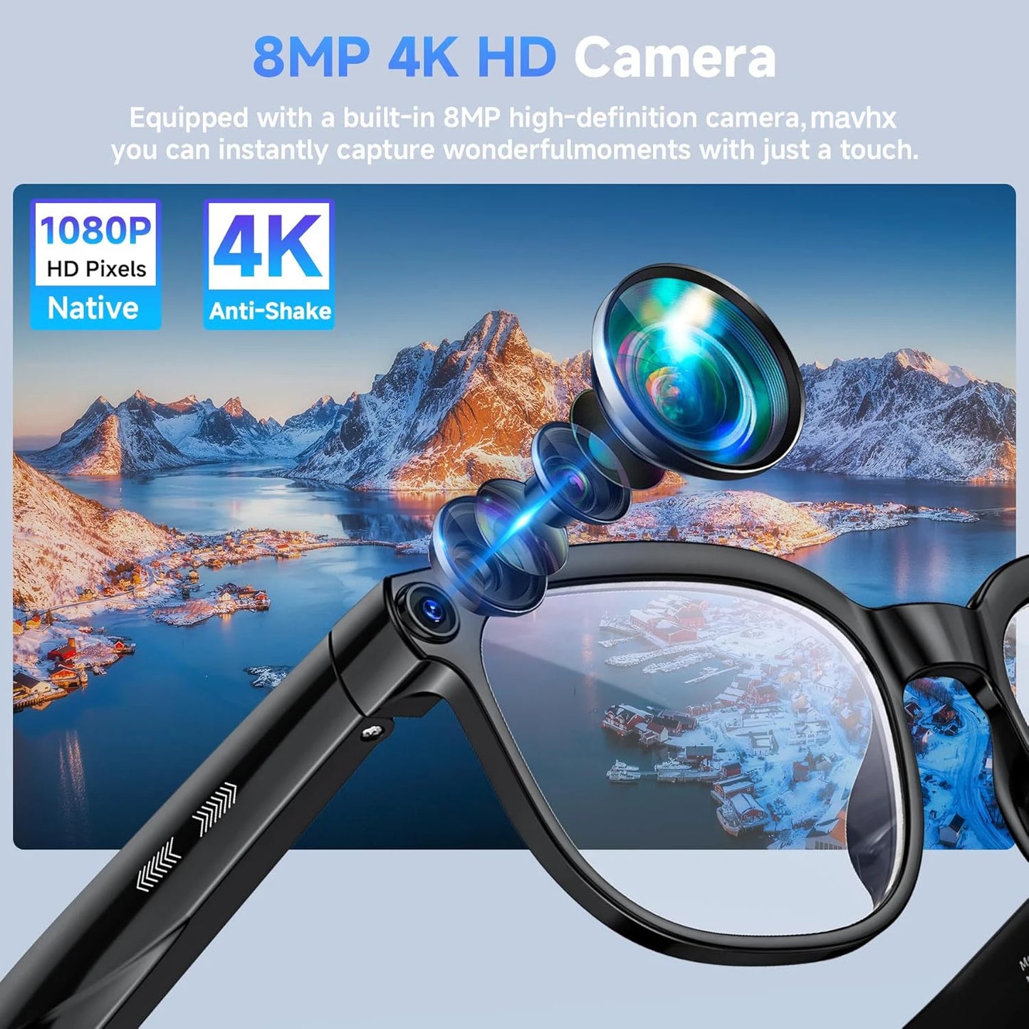 2026 New Men AI Smart Glasses Color-Changing Translation Glasses 800W Camera ChatGPT Call Music Photo Video Recording Sunglasses