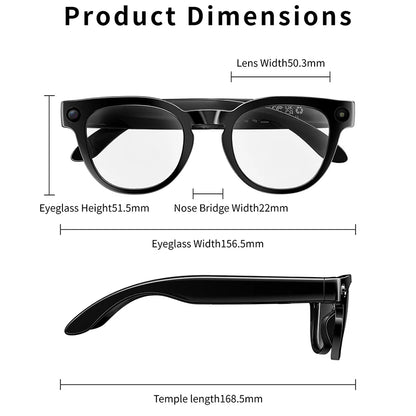 2026New Smart Glasses Men Video Recording AI Photo Recognition 800W Pixel Camera Bluetooth Call Voice Translation Sunglasses Man
