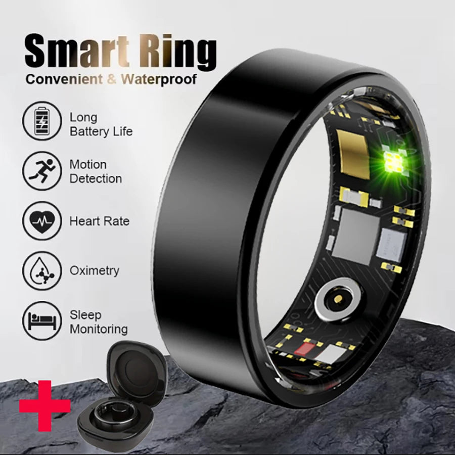 Smart Ring – Health Monitor, Waterproof & Camera Remote