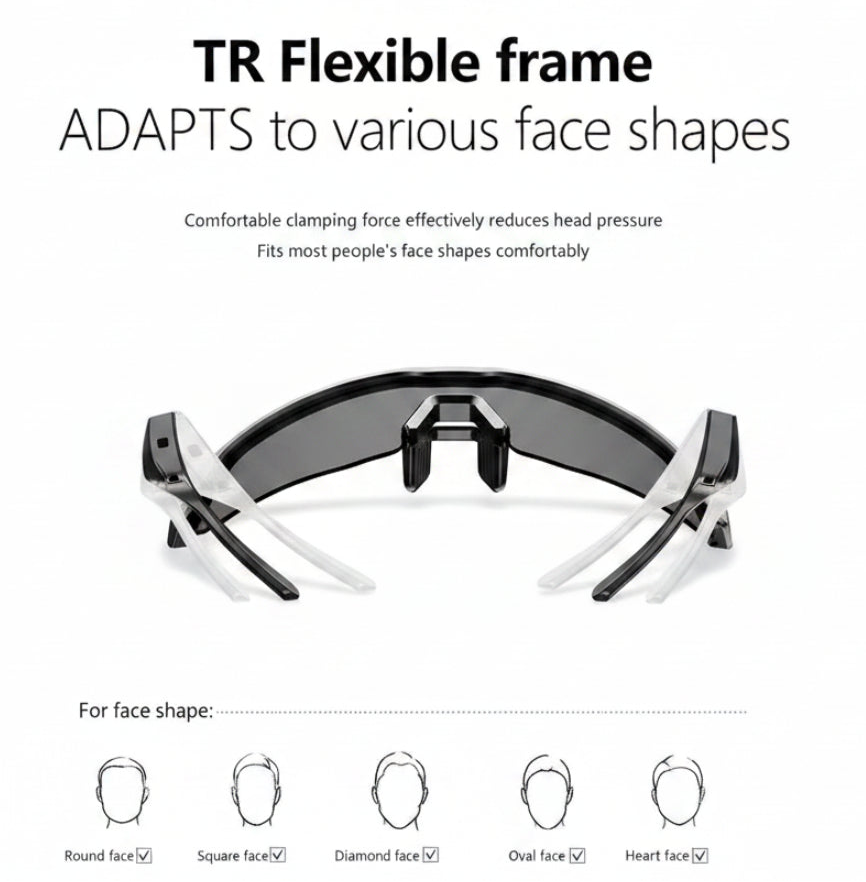 Smart Bluetooth 5.3 Glasses – Music, Calls & UV Protection