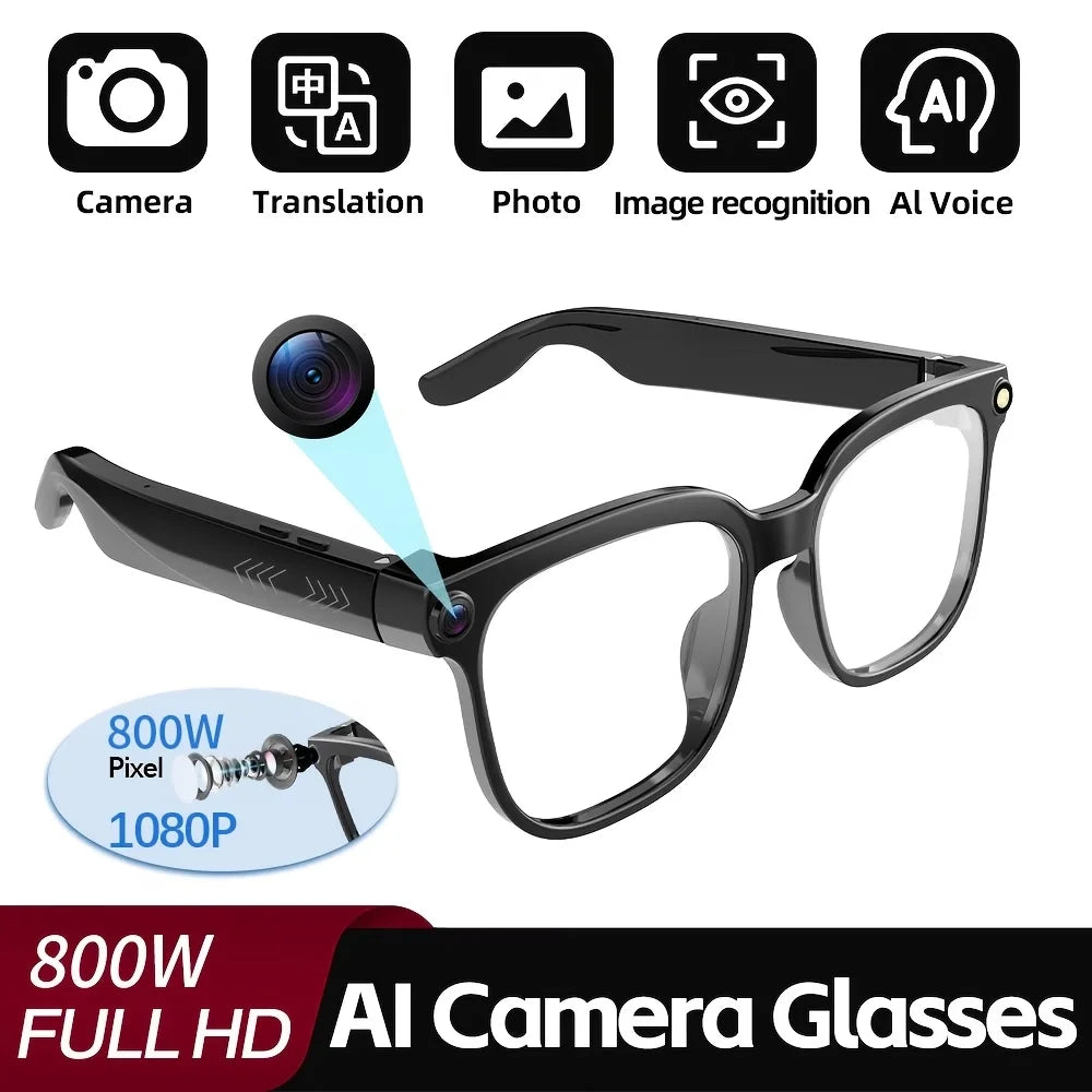 2026 New Men AI Smart Glasses Color-Changing Translation Glasses 800W Camera ChatGPT Call Music Photo Video Recording Sunglasses