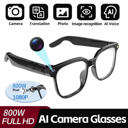 2026 New Men AI Smart Glasses Color-Changing Translation Glasses 800W Camera ChatGPT Call Music Photo Video Recording Sunglasses