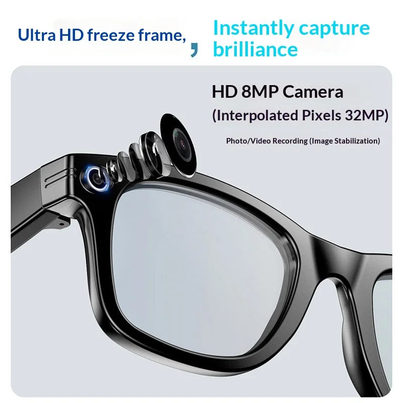 2025 AI Smart Glasses – 8MP Camera, IP65 & Voice Translation