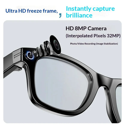 2025 AI Smart Glasses – 8MP Camera, IP65 & Voice Translation