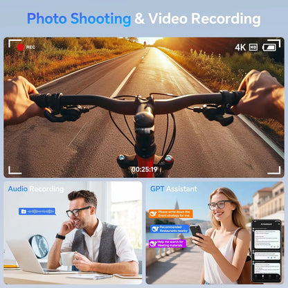 2026 New Men AI Smart Glasses Color-Changing Translation Glasses 800W Camera ChatGPT Call Music Photo Video Recording Sunglasses