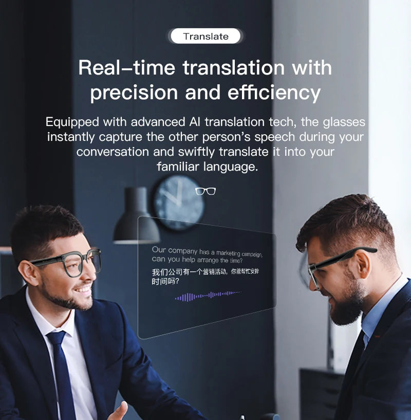 2026 New Men AI Smart Glasses Color-Changing Translation Glasses 800W Camera ChatGPT Call Music Photo Video Recording Sunglasses