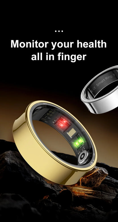 R09 Smart Ring – Charging Case, Heart Rate & 5ATM Waterproof
